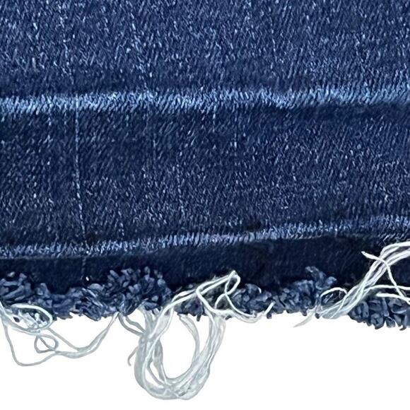 Talbots Straight Leg Womens Dark Wash Stretch Raw Hem High Rise Jeans sz 16 - Picture 11 of 16